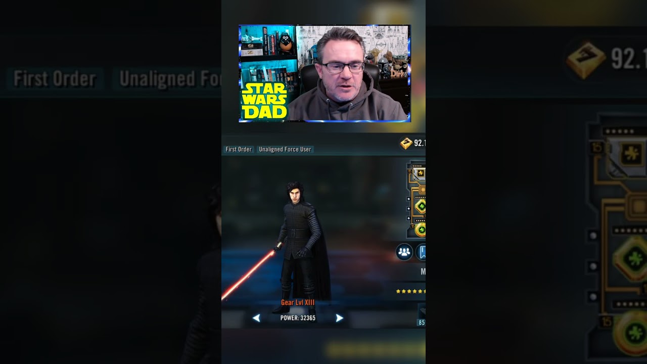 SWGOH - How to Mod KRU - Kylo Ren Unmasked!