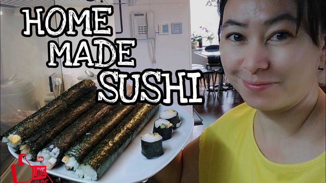 HOW TO MAKE SIMPLE SUSHI AT HOME YouTube