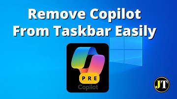 How to remove copilot from the taskbar of you PC