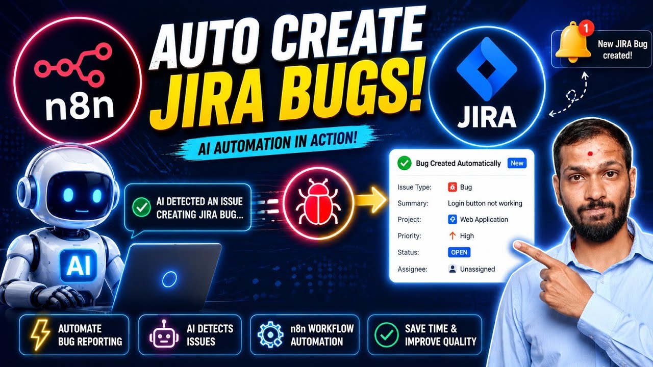 How to Automate JIRA Bug Creation with n8n and AI | Step-by-Step Guide ...