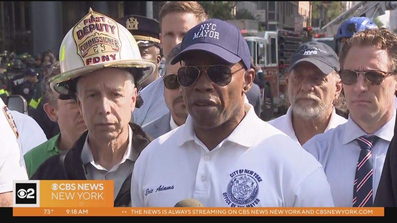 Mayor Adams, FDNY give update on Manhattan crane collapse