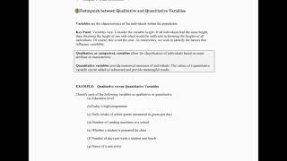 1.1.3 - Distinguish between qualitative and quantitative variables