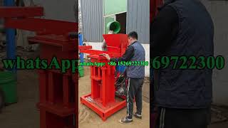 Thailand eco brave diesel interlock brick machine, machine brique en terre au cameroun #btcs #blocks