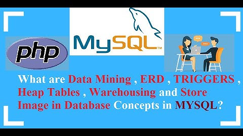 27 - Data Mining , ERD , TRIGGERS , Heap Tables , Warehousing , BLOB(PHP , MySql Interview Question)