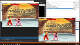 Completed: Networked Street Fighter Windows Forms C# screenshot 2