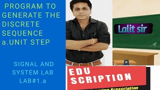 Unit Impulse program||virtuallab||signal and system||lab#1.a screenshot 5
