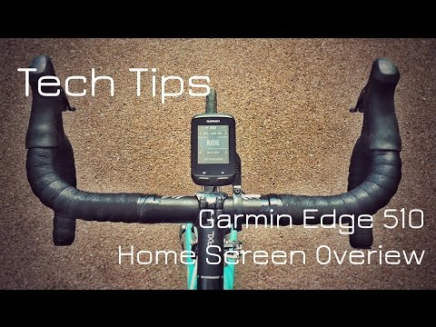 Garmin Edge 510 Home Screen Overview