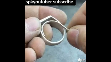 unique design silver ring making process #spkyoutuber #customjewelry #jewelrymaker #silver