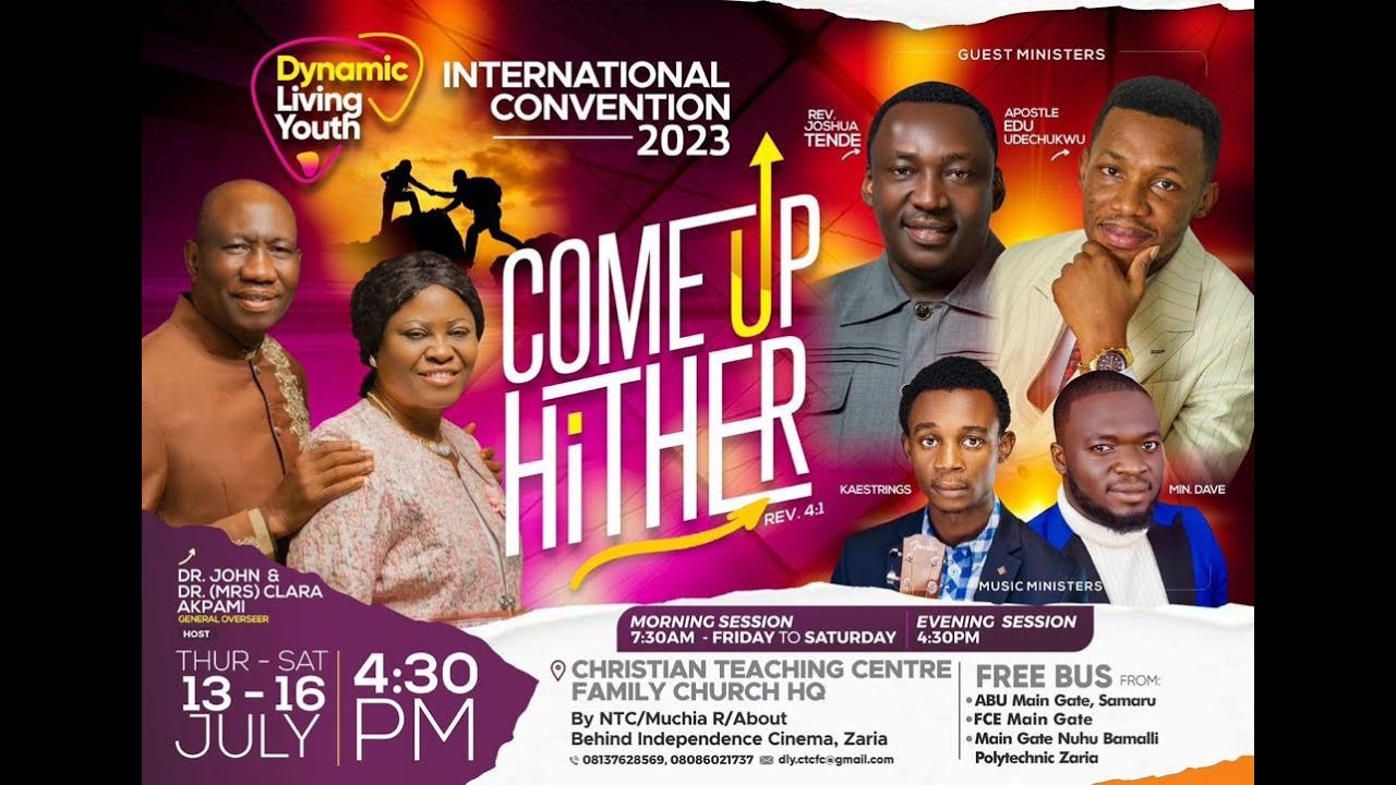 Dynamic Living Youth Convention 2023 || Come Up Hither || Day Three ...