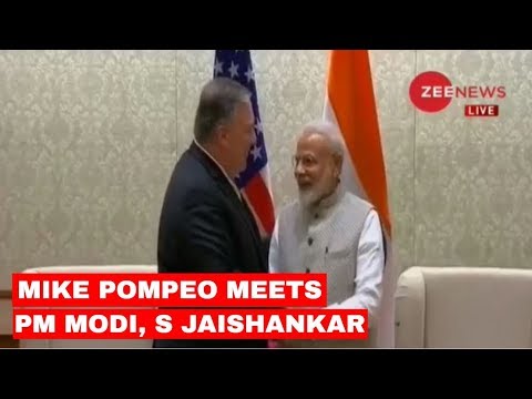 Mike Pompeo meets PM Modi, S Jaishankar
