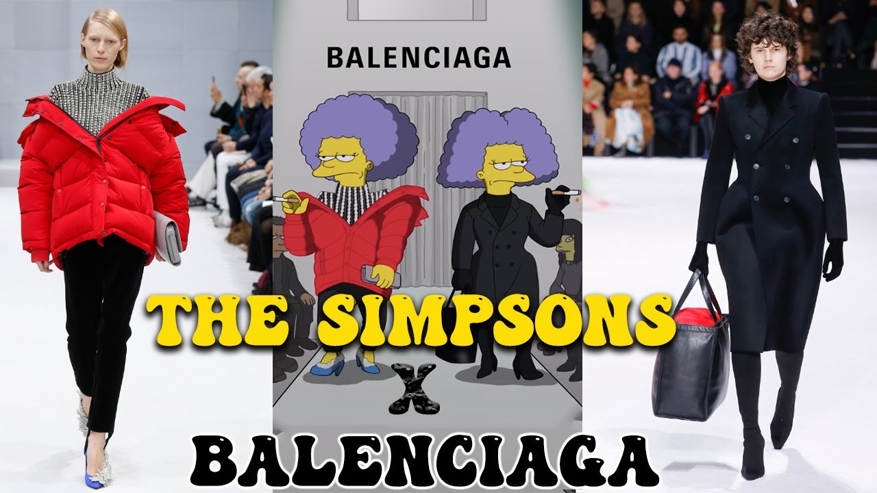 BALENCI The Simpsons Balenciaga F/W Paris Fashion Week 2021 Real