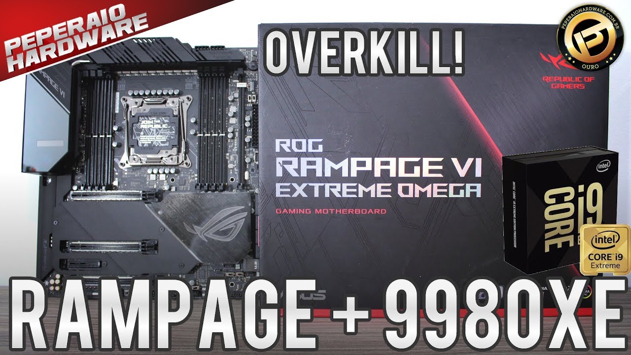 Review placa-mãe ASUS RAMPAGE VI Extreme Omega / Testes I9 9980XE