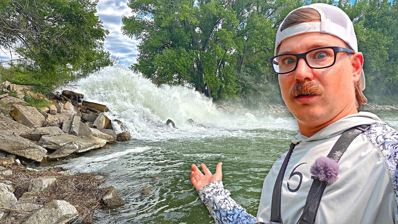The FISH OF A LIFETIME Was Below This RAGING WATERFALL!!! (24 Hour Camp/Fish)