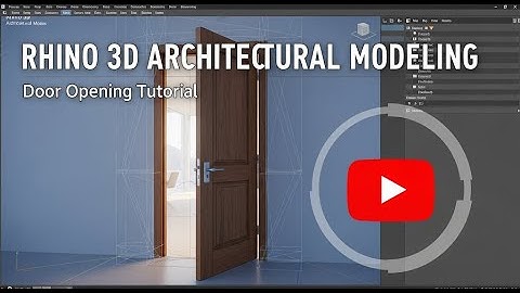 How to Create a Door Opening in Rhino – Architectural Modeling