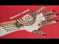 stylish flower arabic mehndi design||very attractive gorgeous mehndi design|raveena's mehndi