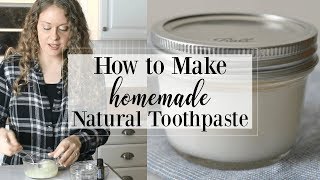Homemade Natural Toothpaste (Coconut Mint)