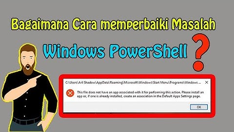 Cara memperbaiki windows powershell di windows 10