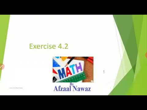 Chapter 4 Exercise 4.2 - YouTube