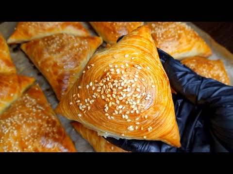 Вкуснейшая УЗБЕКСКАЯ Слоёная САМСА, с мясной начинкой!!!