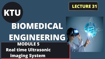 Real Time Ultrasonic Imaging Systems || Module 5 || EC365 Biomedical Engineering || Lect 31
