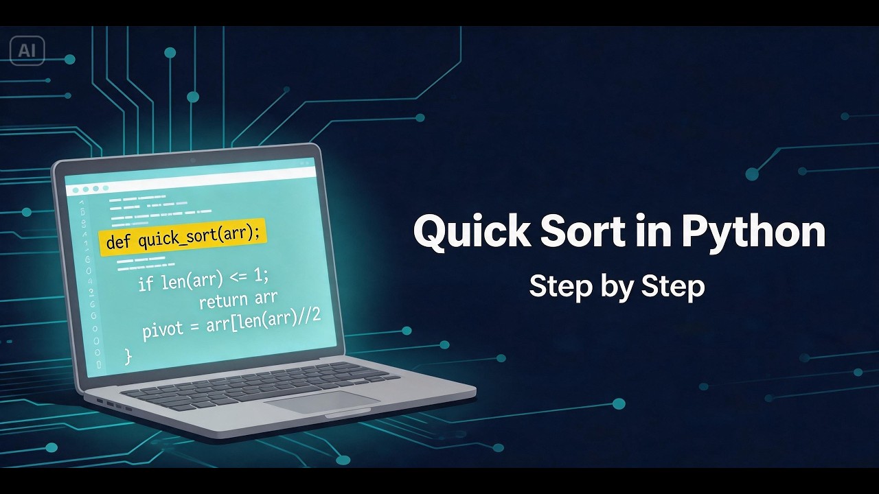 Quick sort in python - YouTube