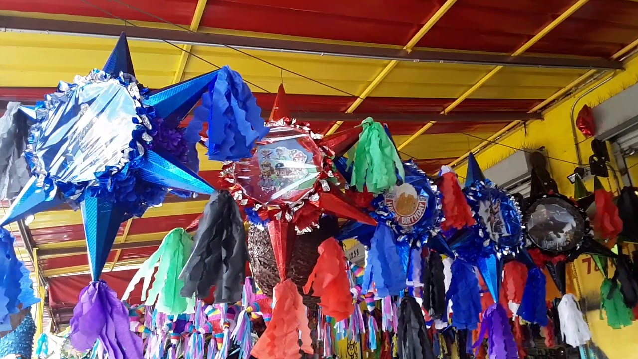 Pinatas in the Pinata District DTLA - YouTube