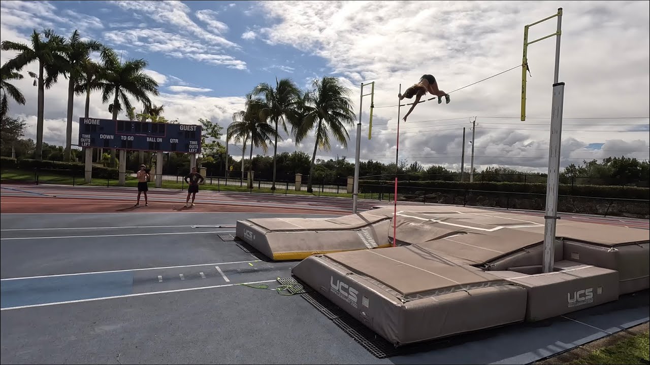 Pole vault, weights, and basketball! YouTube