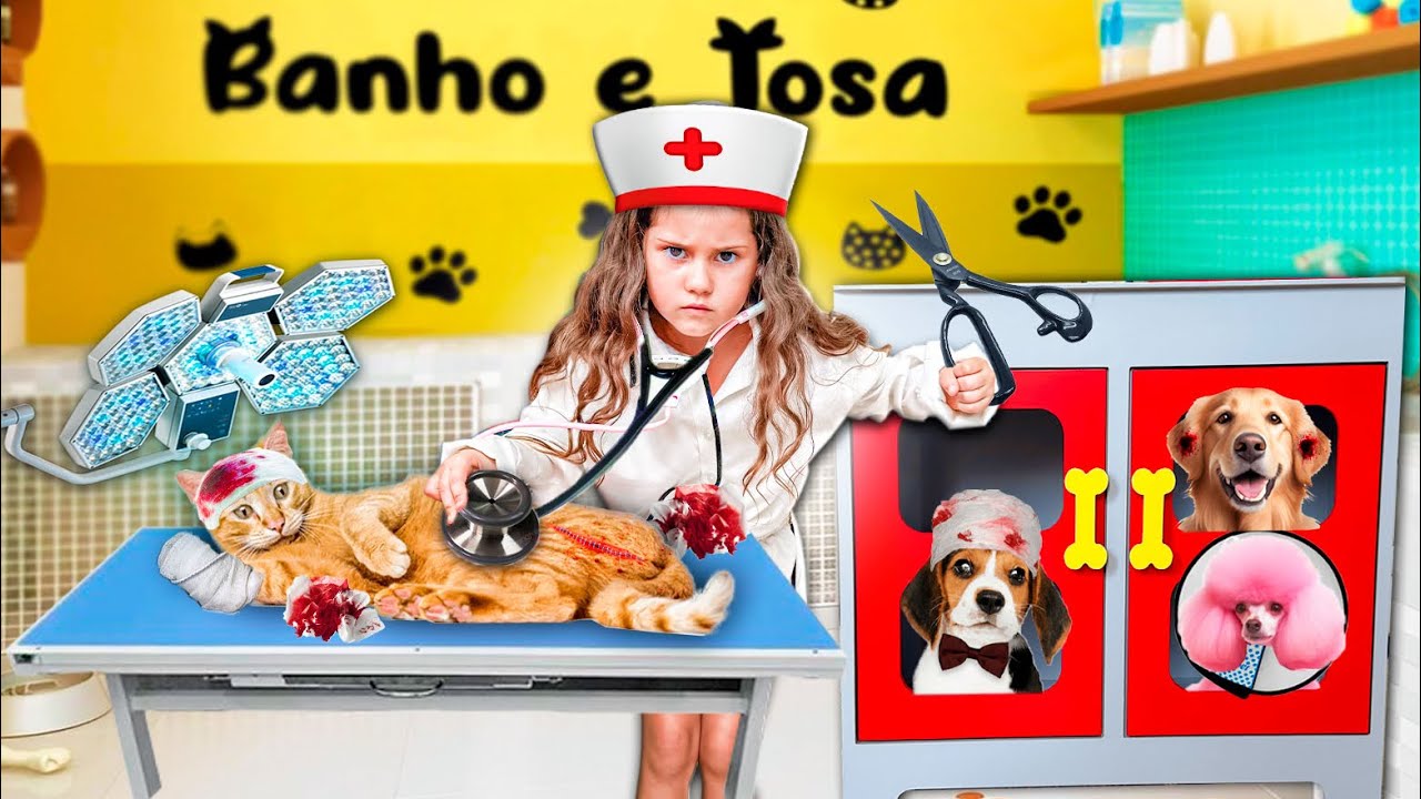 LAYRA VIROU UMA VETERINÁRIA MALVADA PARA CUIDAR DOS ANIMAIS DE UM JEITO ASSUSTADOR!