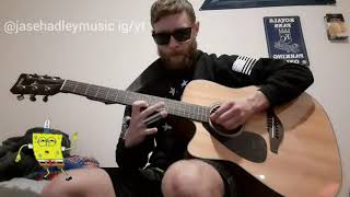 Grass Skirt Chase Spongebob Slide Guitar Cover