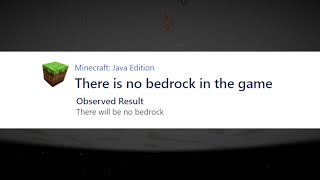 Mojang literally just deleted bedrock from the game