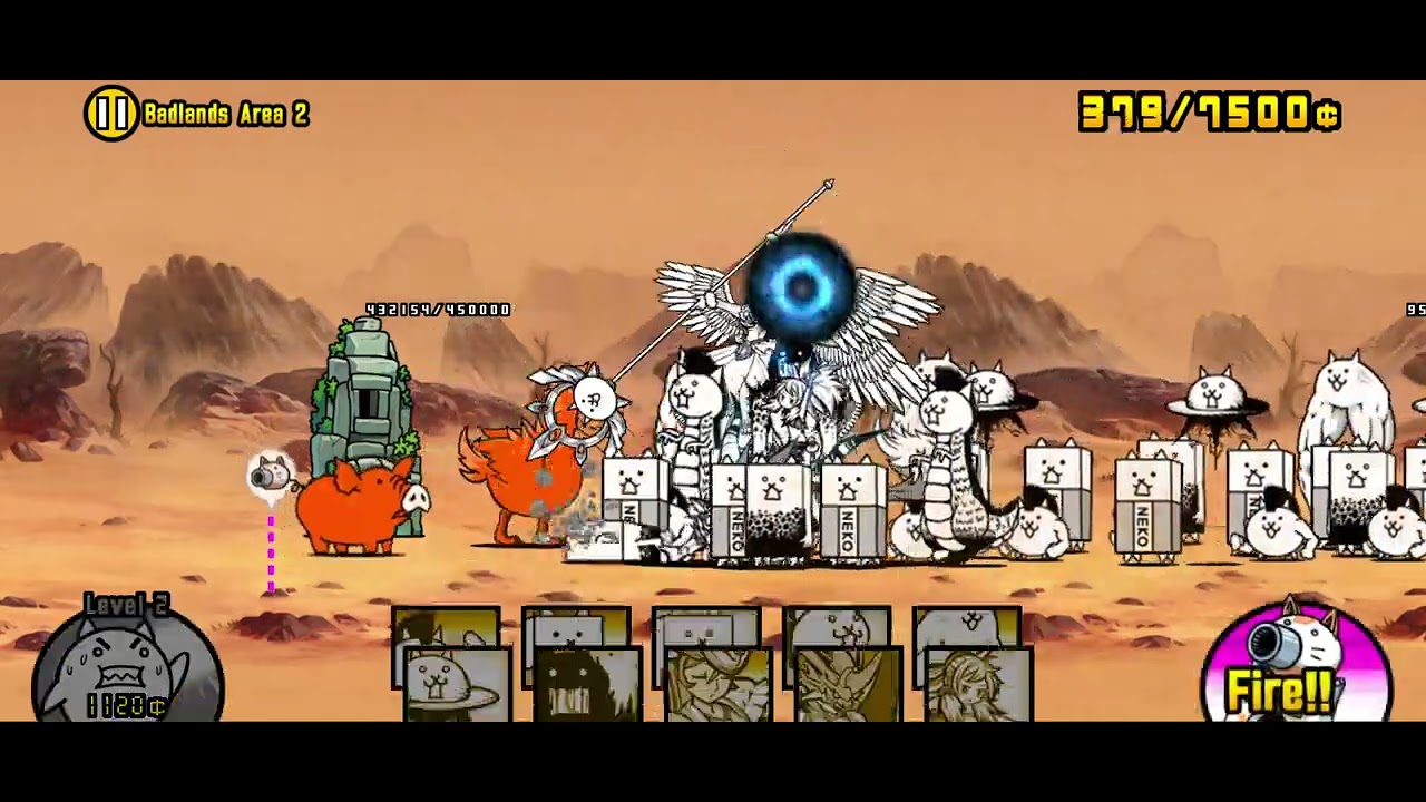 The Battle Cats | Ashvini Desert | Badlands Area 2 [No Gacha] - YouTube