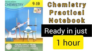 Chemistry 9-10 Practical Notebook #practical #viral #science #chemistry #matric 