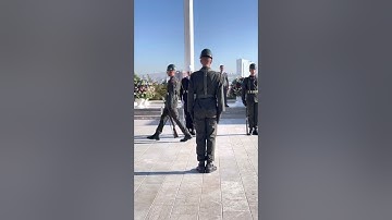 Changing of the guards at the mausoleum Kemal Ataturk 10.31.22