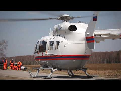 Воздушная тренировка спасателей Московского авиационного центра