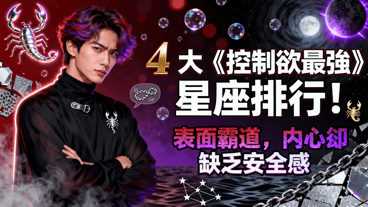 越愛你，管越嚴！這4大星座「窒息式控制欲」的背後，竟是極度脆弱？