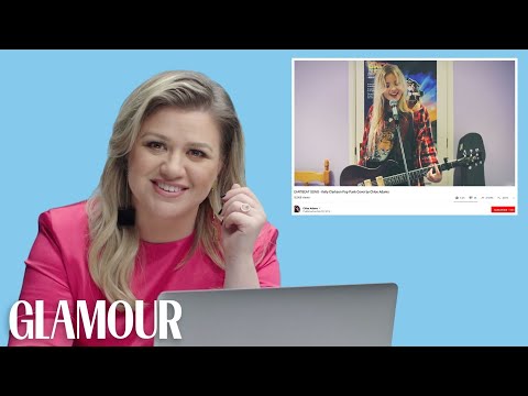 kelly-clarkson-watches-fan-covers-on-youtube-|-glamour