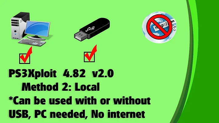 PS3Xploit 4.82 v2.0 "how to" tutorial method 2 LOCAL: PC needed (new server added) USB/No USB