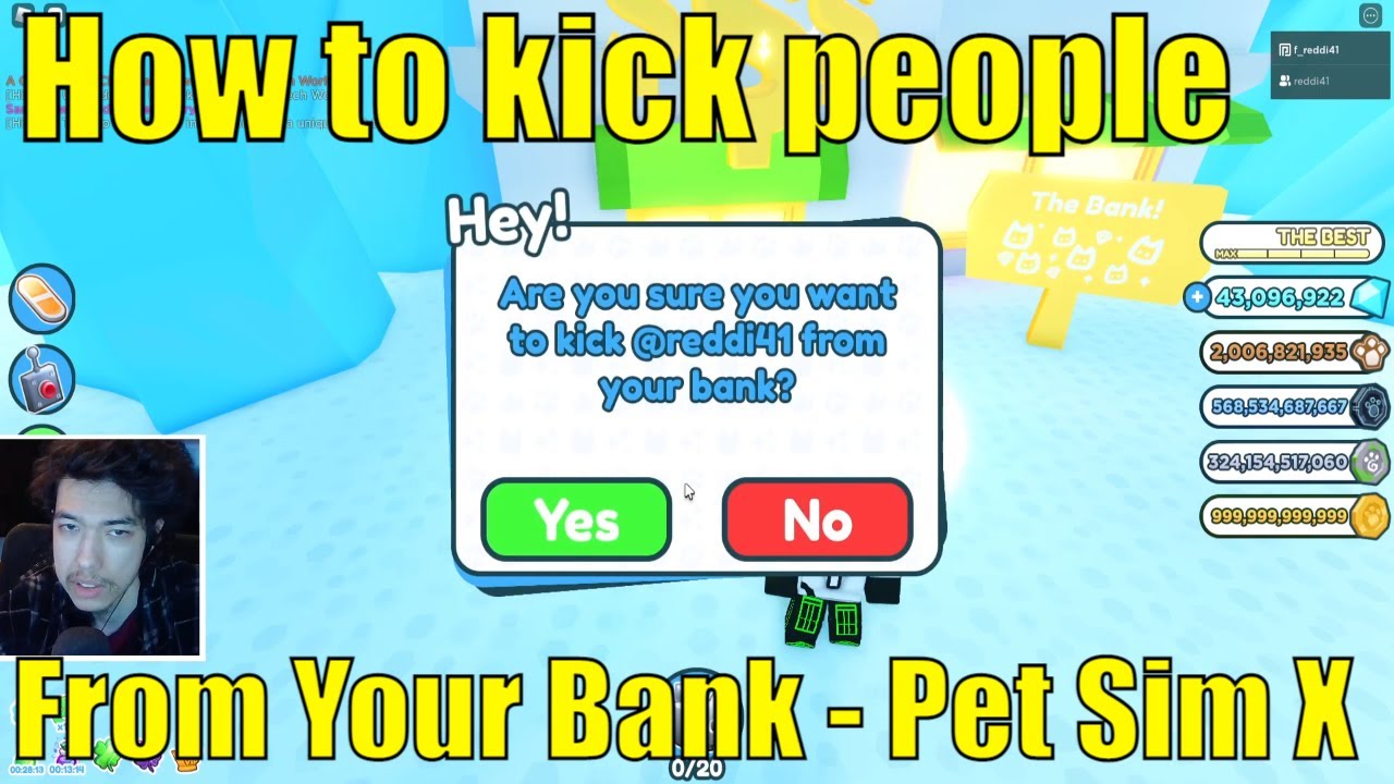 How To Remove Someone From Your Bank In Pet Sim X Don t Get Scammed 