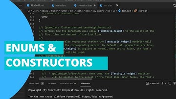 Enums at Constructors sa Flutter!
