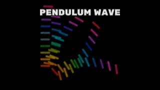 Rainbow pendulum wave with relaxing marimba and polyrhythms - #pendulumwave