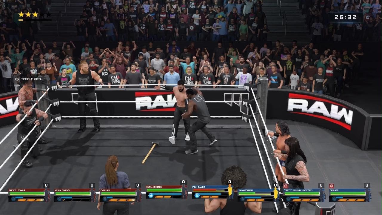 WWE 2K25 Mutiny Vs The judgement Day Iron Man Match RAW