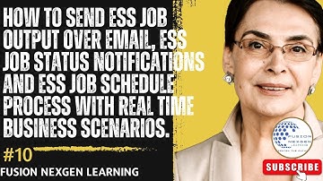 How to send ESS Job output over email, ESS job status notifications with real time business events.