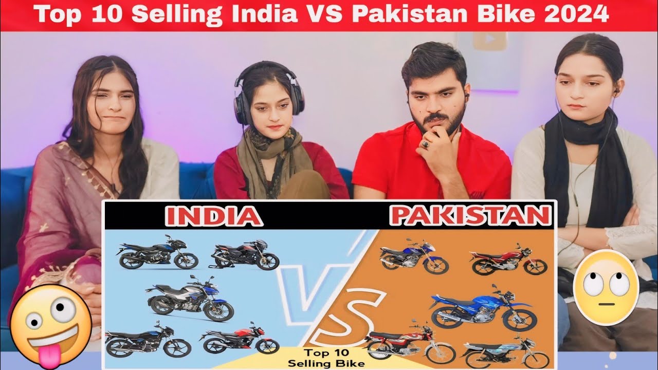 India vs Pakistan Top 10 Best Selling Bikes 2024 PAKISTANI REACTION!!!