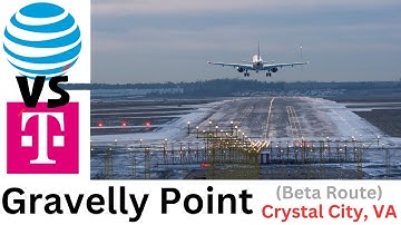 AT&T vs. T-Mobile || Gravelly Point, VA || Cellular Network analysis & Performance Testing