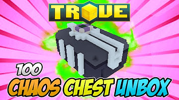 UNBOXING 100 CHAOS CHESTS IN TROVE #14