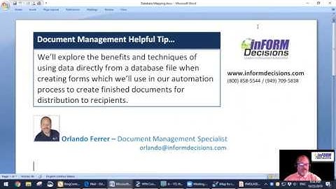 Database Mapping Demonstration