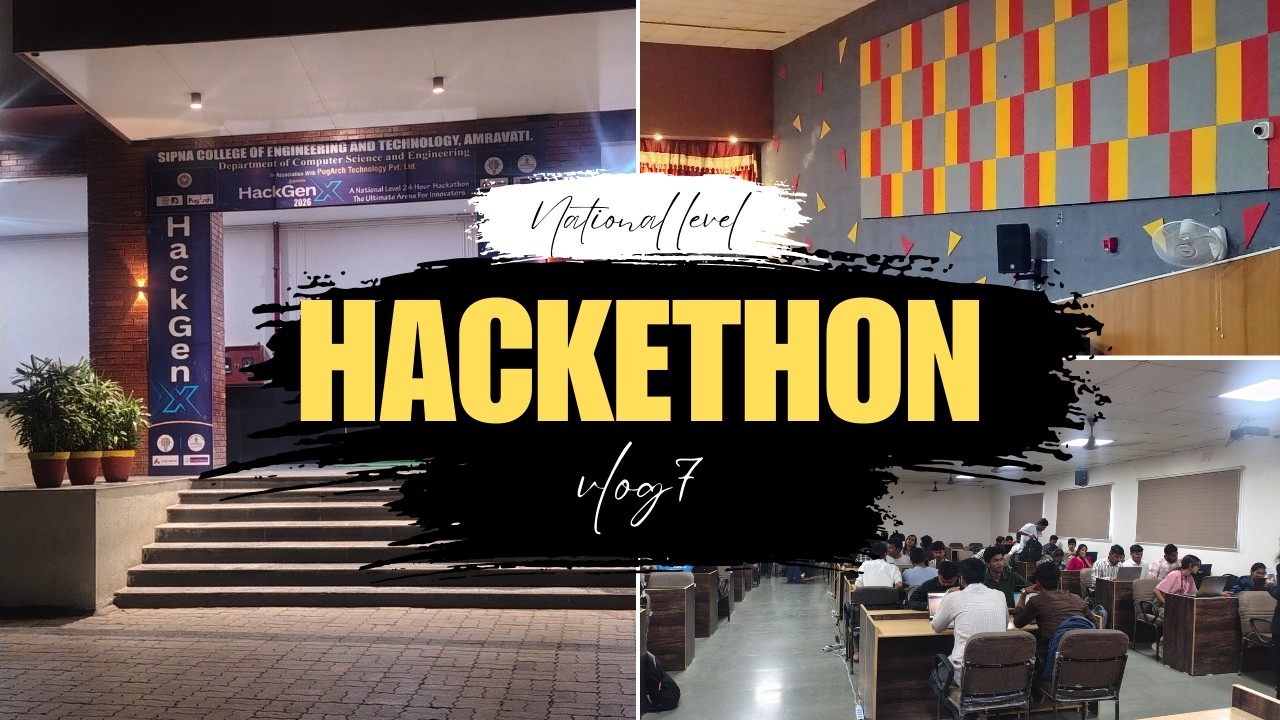 My first 24-Hour Hackathon Experience Vlog 7||HackGenX 2026 #vlog # ...