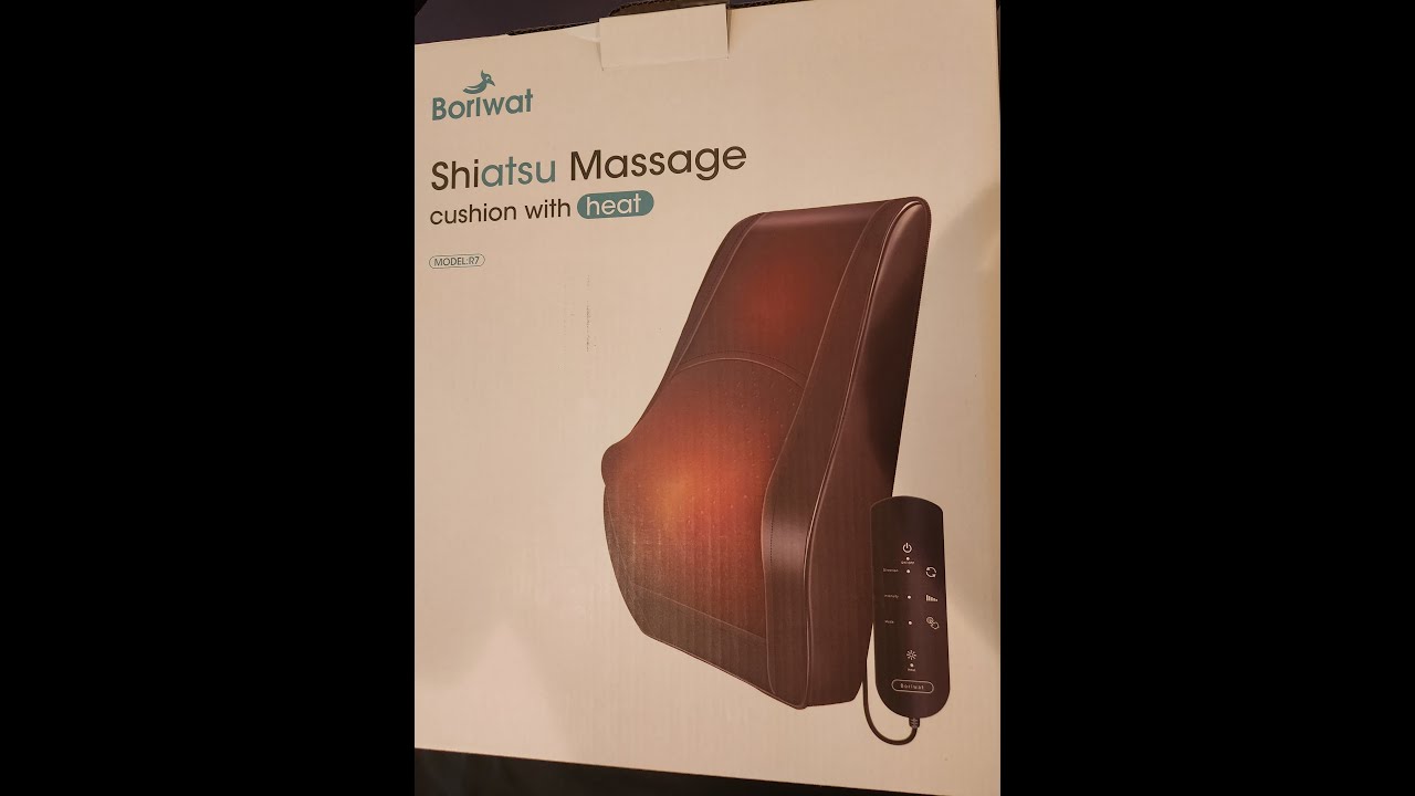 Boriwat Back Massager with Heat, Massagers for Neck and Back, 3D Kneading  Massage Pillow for Back, Neck, Shoulder, Leg Pain Relief, Gifts for Men  Women Mom Dad, Stress Relax at Home Office