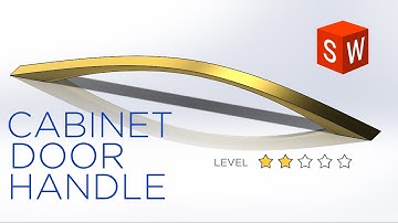 How to model a Cabinet Door Handle in SOLIDWORKS