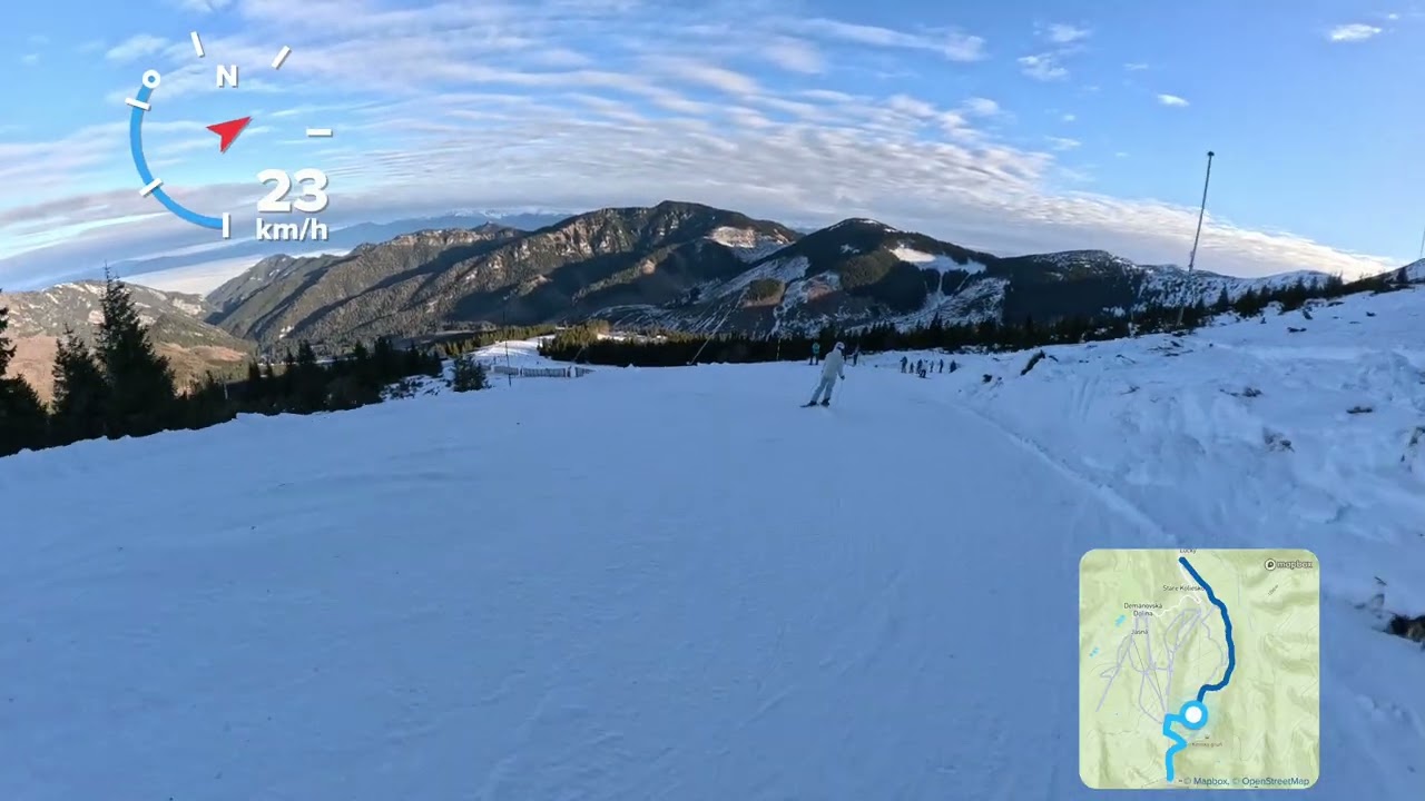 Jasna Chopok najdłuższy zjazd Chopok - Lucky 5,7 km 4K